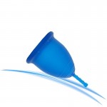 LilCup Oia menstruační kalíšek modrý 2 pevný