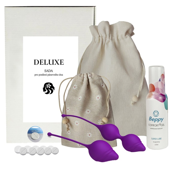 De Luxe pelvic floor training set with accessories 